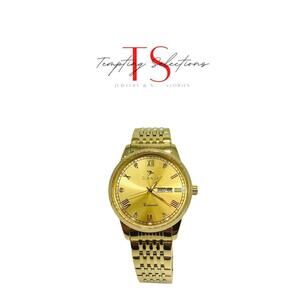 Stainless Steel Gold Watch